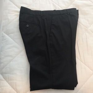Express Pinstripe Black Dress Pants